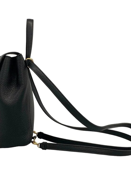 Salvatore Ferragamo Gancini 220376 Black Leather - Backpack main image 8